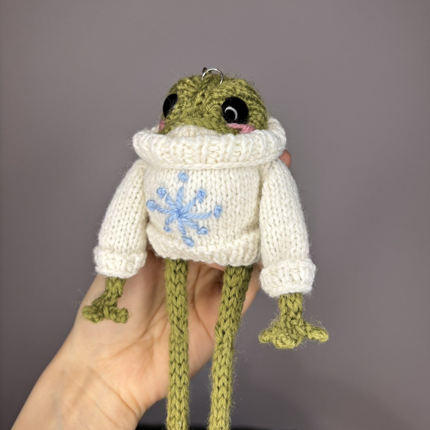 Zimowa żabka (z breloczkiem)