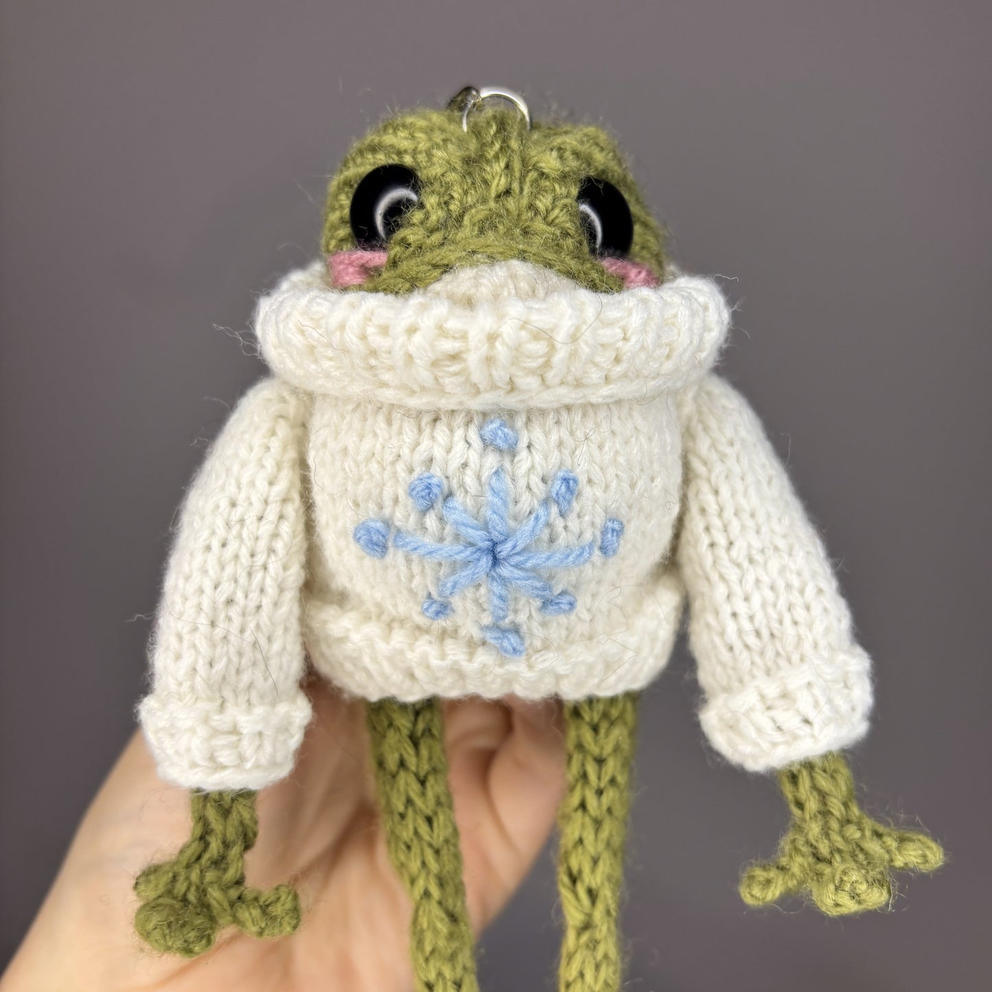 Zimowa żabka (z breloczkiem)