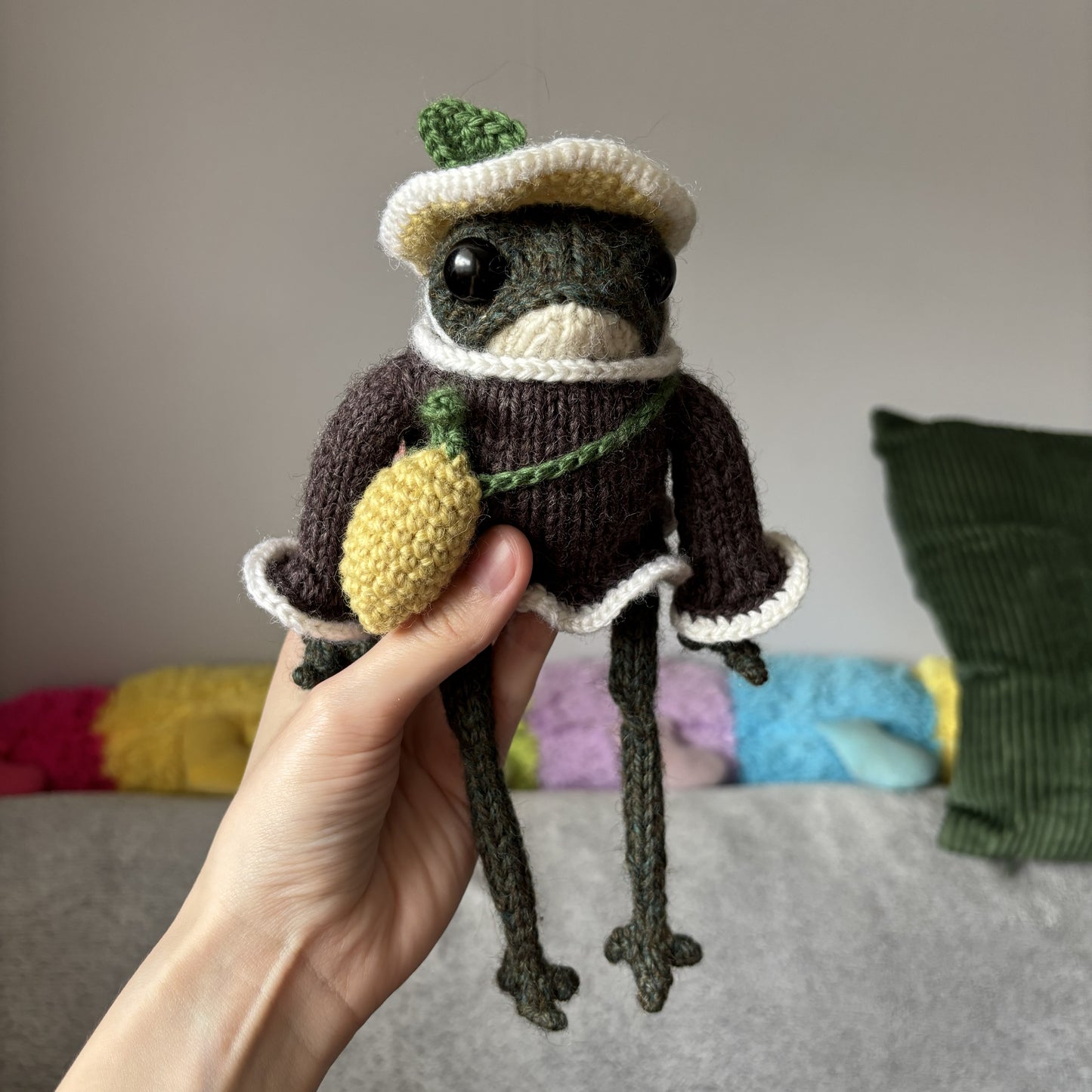 Maskotka Żabka cytrynka