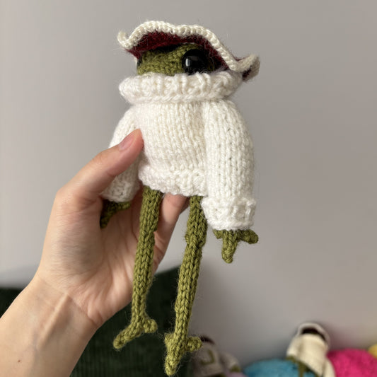 Maskotka Żabka-muchomorek biały