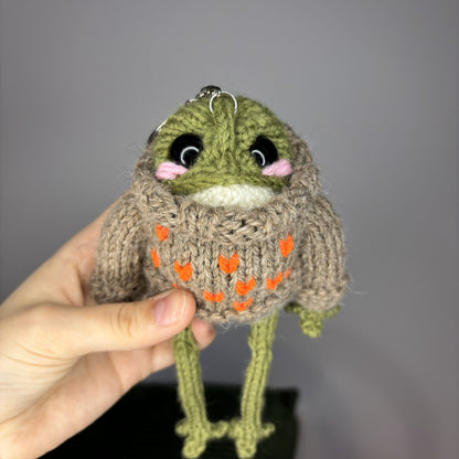 Żabubu beżowo-pomarańczowa (z breloczkiem)