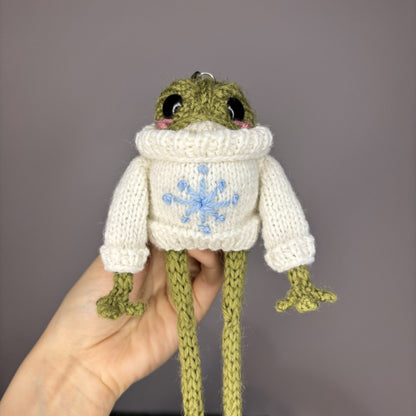 Zimowa żabka (z breloczkiem)