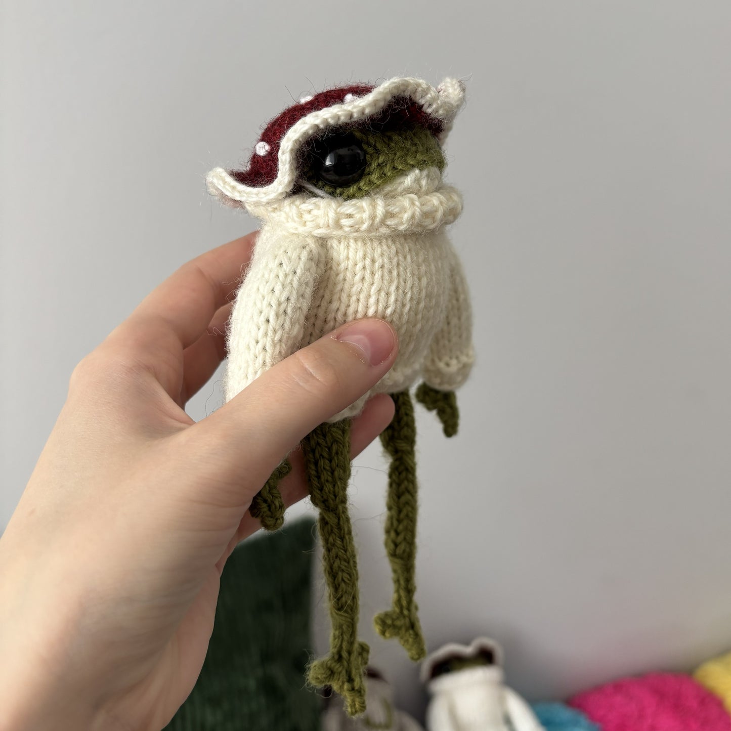 Maskotka Żabka-muchomorek mleczny