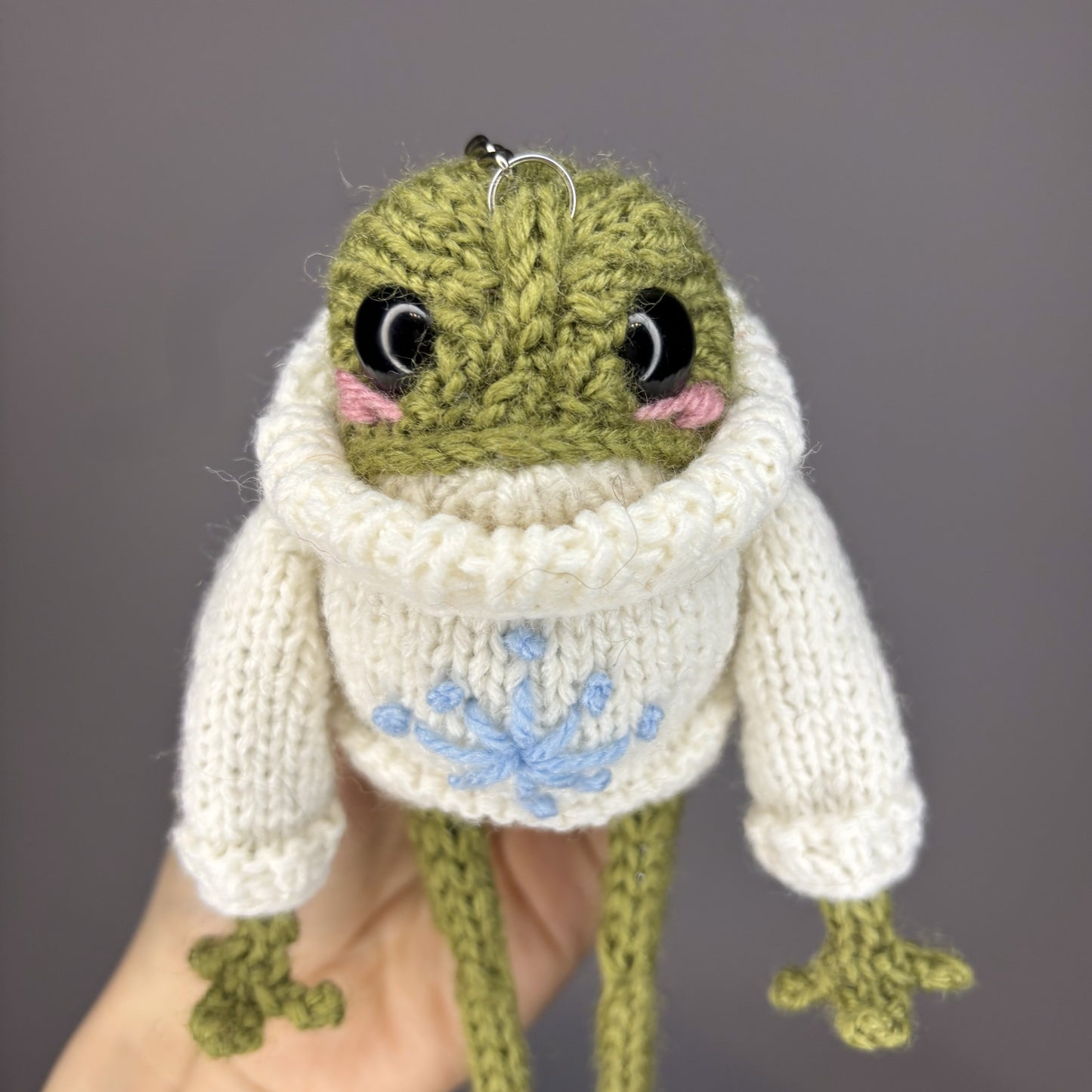 Zimowa żabka (z breloczkiem)