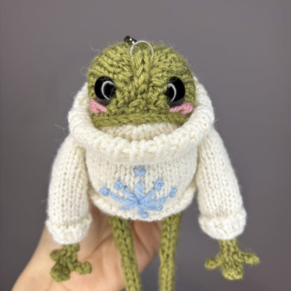 Zimowa żabka (z breloczkiem)