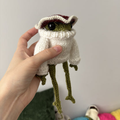 Maskotka Żabka-muchomorek biały