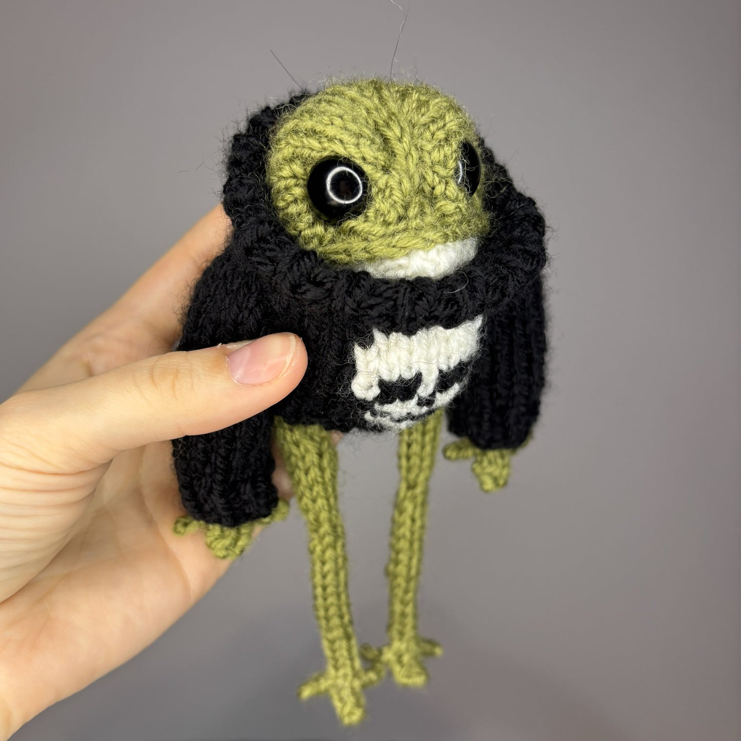 Żabka z czaszką (bez breloczka)