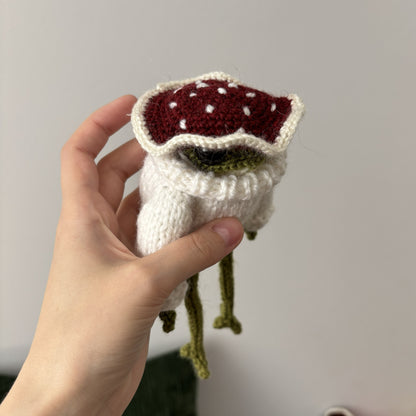 Maskotka Żabka-muchomorek biały