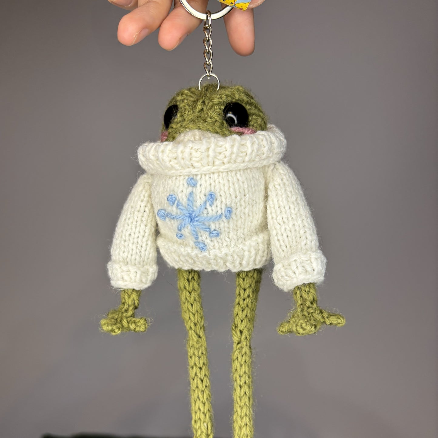 Zimowa żabka (z breloczkiem)
