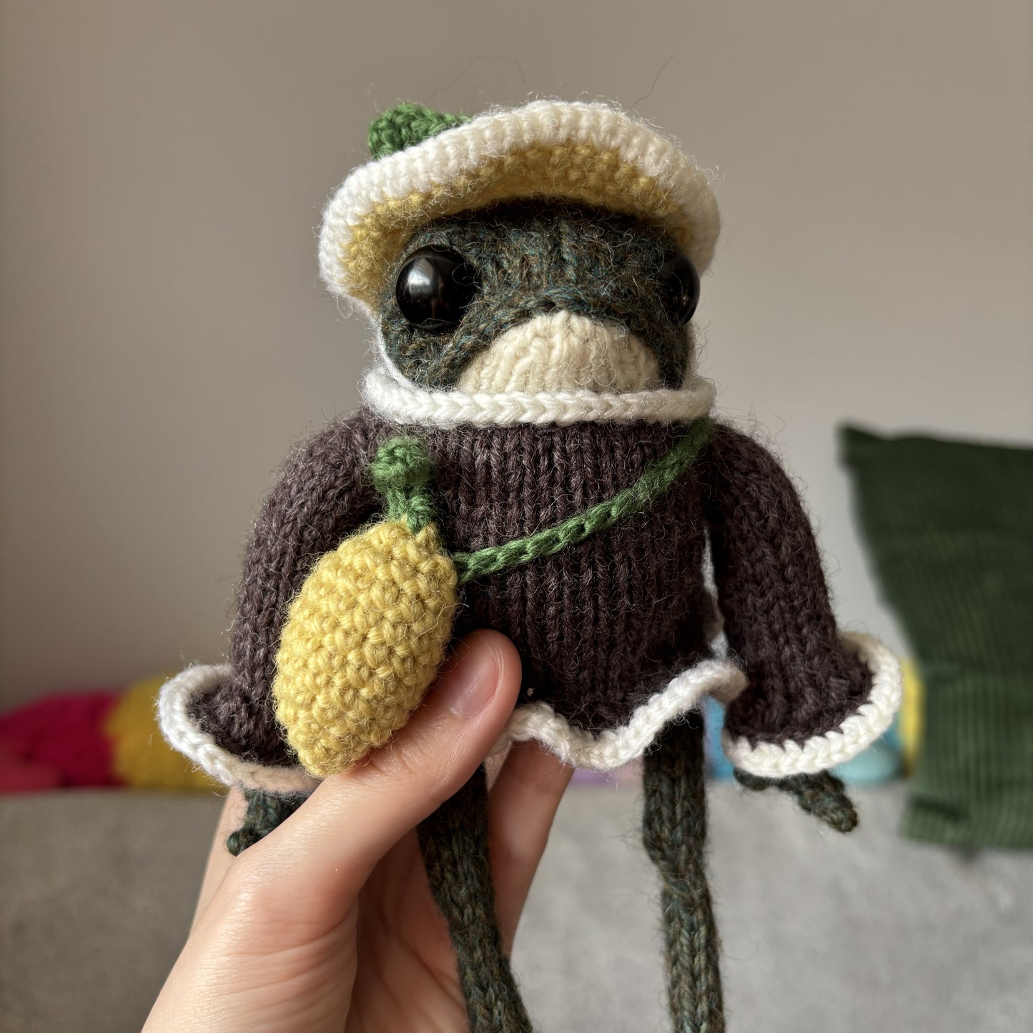 Maskotka Żabka cytrynka