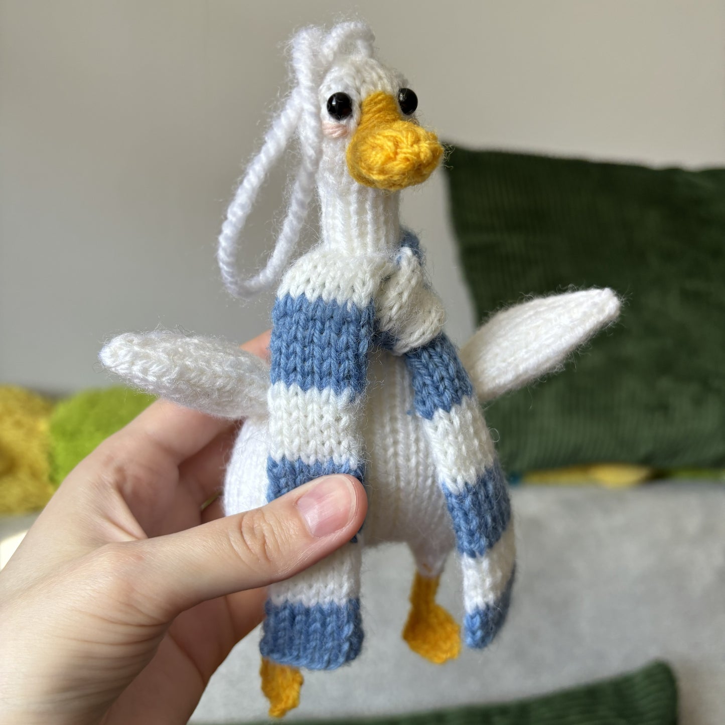 Breloczek Kaczka w szaliku