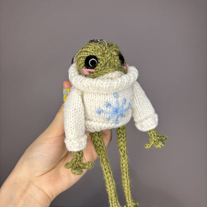 Zimowa żabka (z breloczkiem)