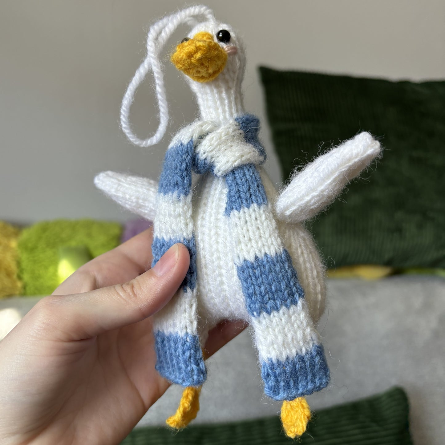 Breloczek Kaczka w szaliku