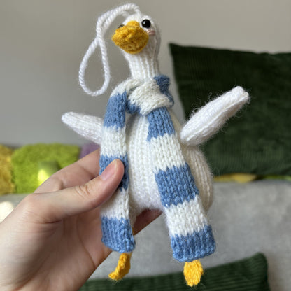 Breloczek Kaczka w szaliku