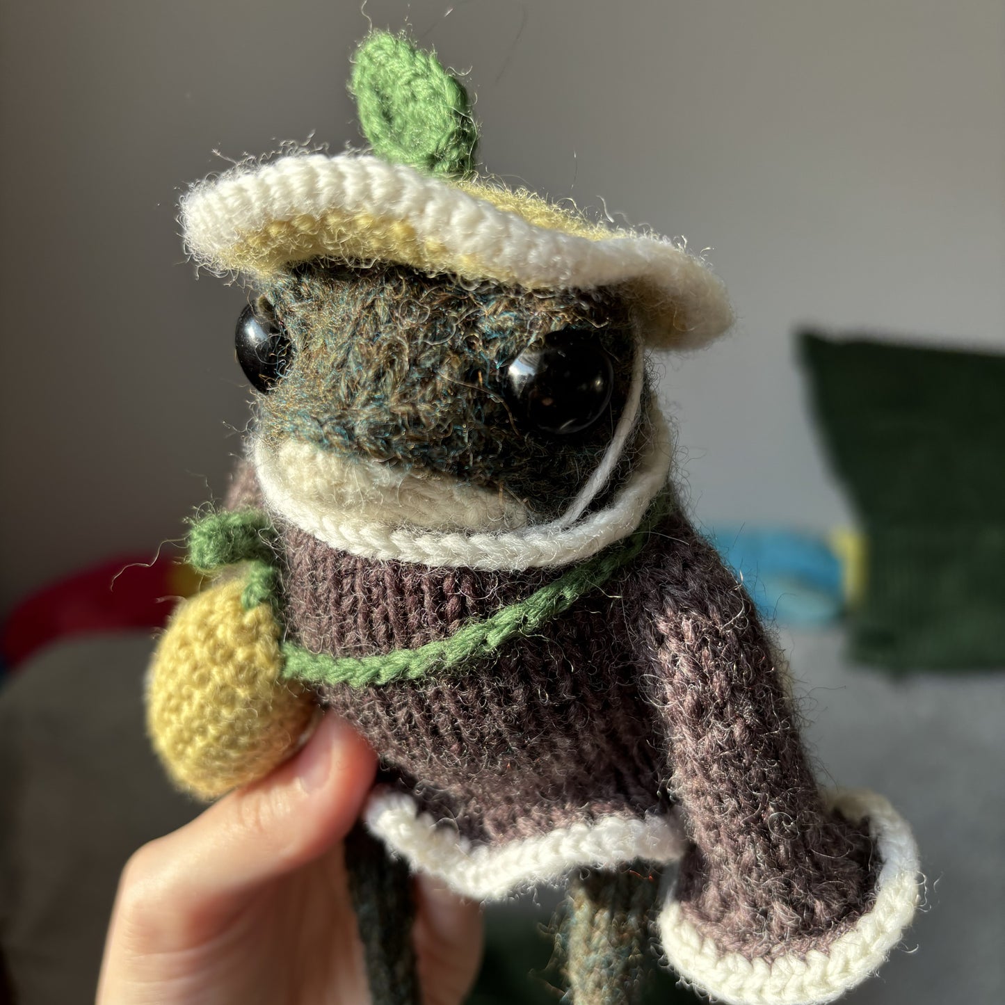 Maskotka Żabka cytrynka