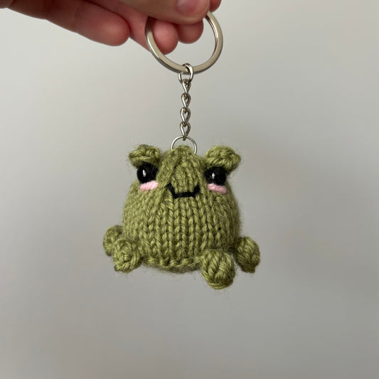 Miniaturowa żabka-breloczek