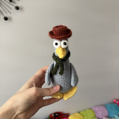 Maskotka Gęś w kapeluszu